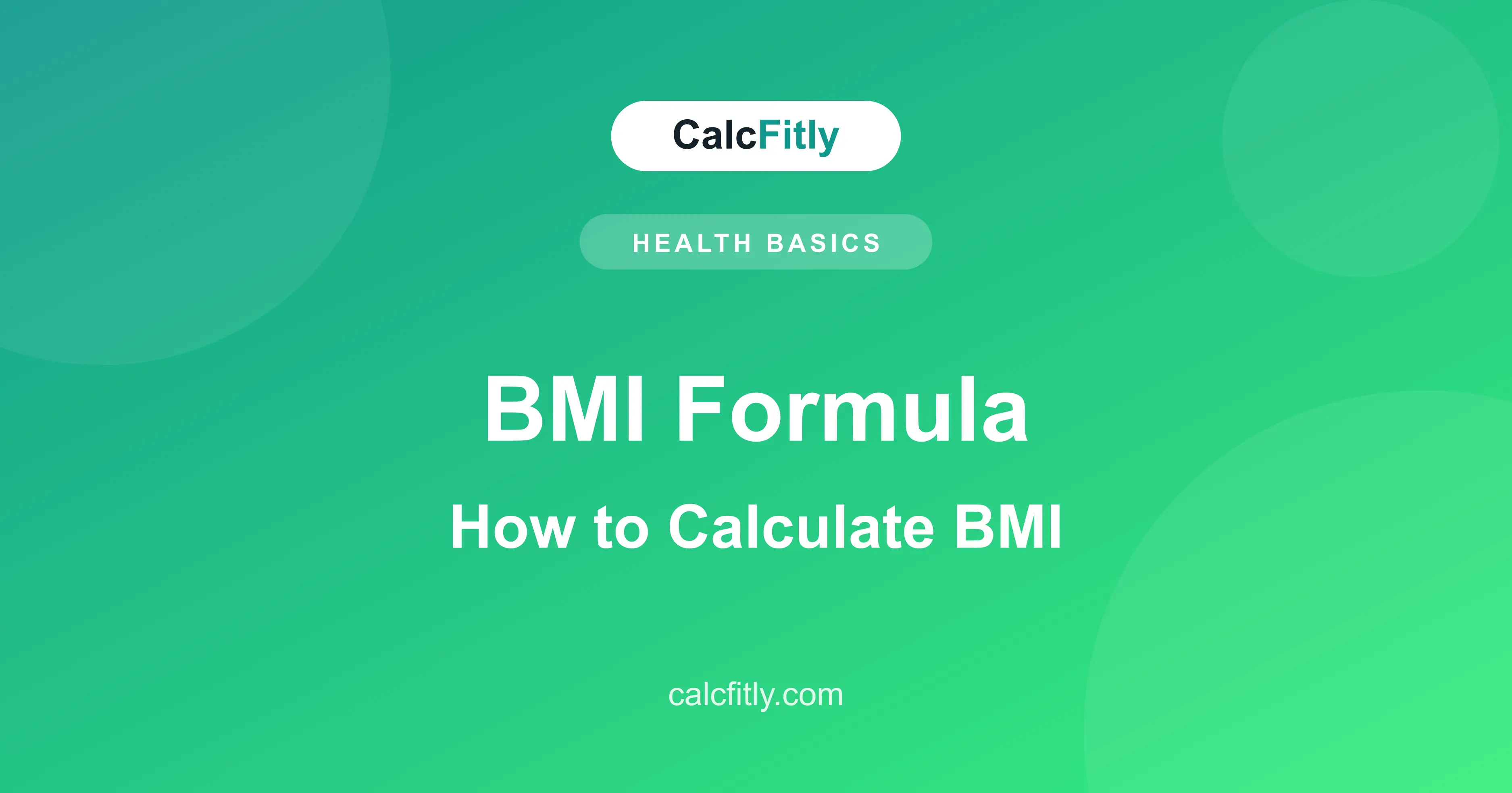 BMI formula explained - how to calculate body mass index with metric and imperial examples