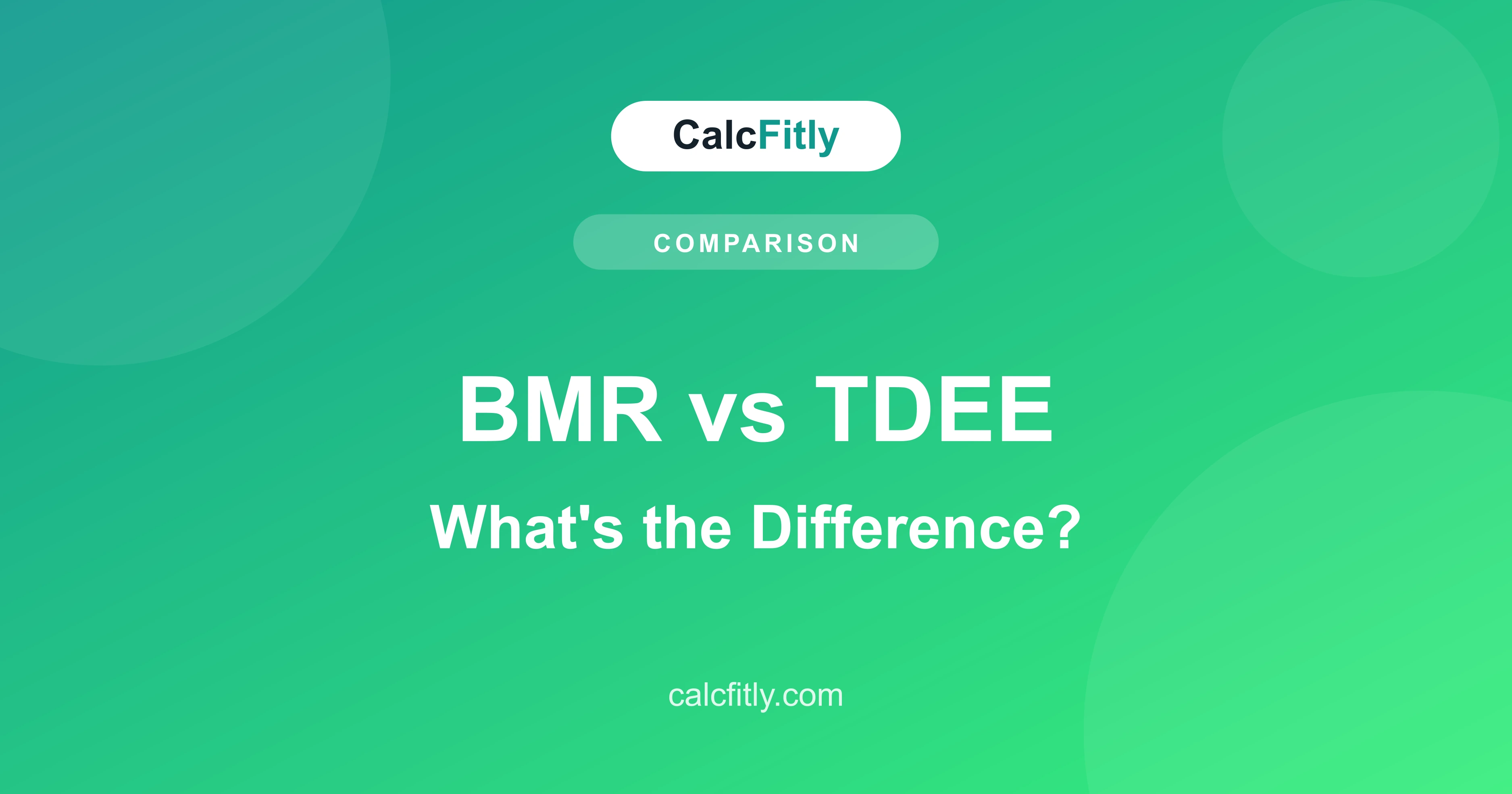 BMR vs TDEE - the difference between basal metabolic rate and total daily energy expenditure